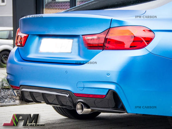 Performance Style Carbon Fiber Rear Diffuser (For Dual Exhaust Tips) Fits For 2014-2020 BMW F32 M-Sport Only