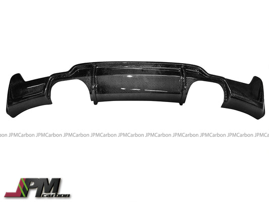 R Style Carbon Fiber Rear Diffuser (For Quad Exhaust Tips) Fits For 2014-2020 BMW F32 F33 F36 M-Sport Only