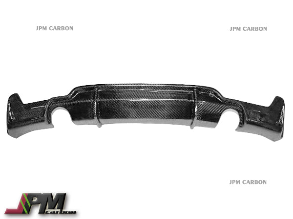 R Style Carbon Fiber Rear Diffuser (For Dual Exhaust Tips) Fits For 2014-2020 BMW F32 M-Sport Only