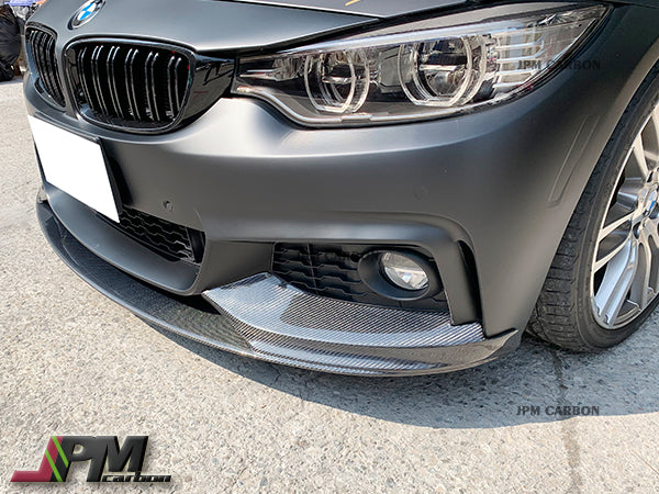 Performance Style Carbon Fiber Front Bumper Add-on Lip Fits For 2014-2019 BMW F32 F33 F36 with M-Sport Package Only