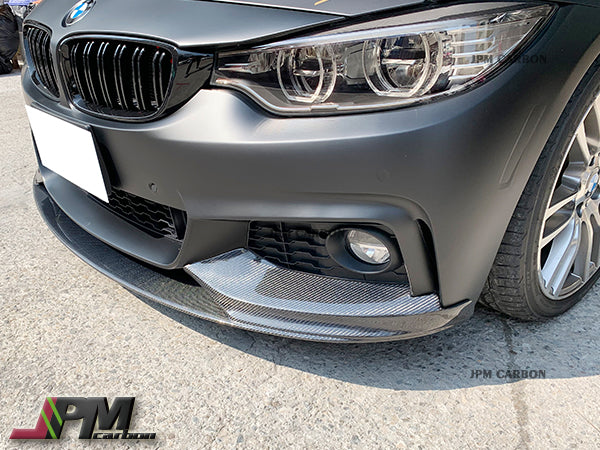 Performance Style Carbon Fiber Front Bumper Add-on Lip Fits For 2014-2019 BMW F32 F33 F36 with M-Sport Package Only
