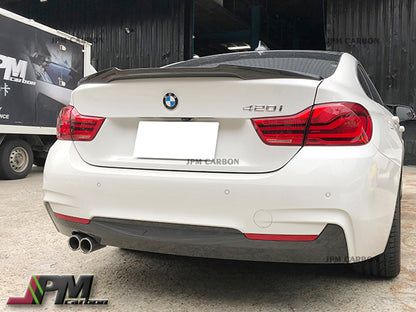M4 Style Carbon Fiber Trunk Spoiler Fits For 2014-2020 BMW F36 4-Series Gran Coupe Only