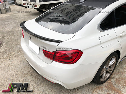 M4 Style Carbon Fiber Trunk Spoiler Fits For 2014-2020 BMW F36 4-Series Gran Coupe Only