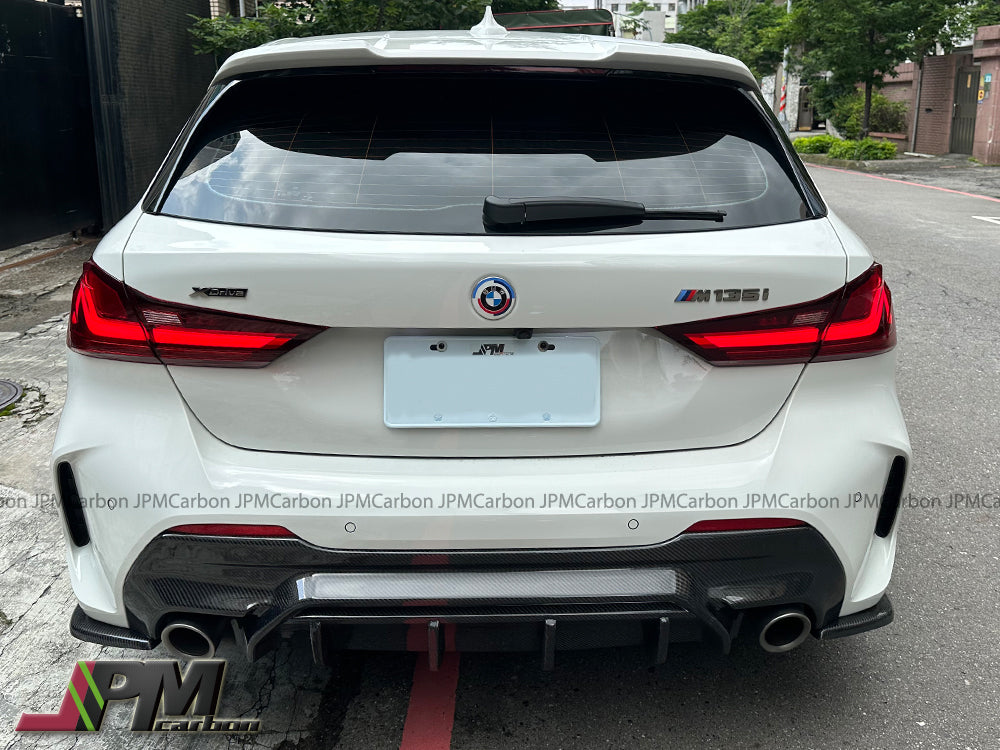 MX Style Carbon Fiber Rear Bumper Diffuser Fits For 2020-2024 BMW F40 M-Sport Only