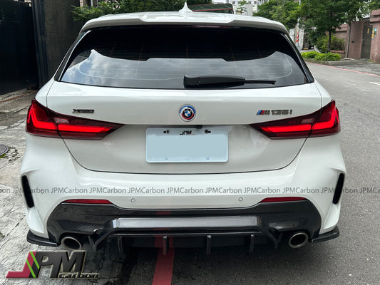 MX Style Carbon Fiber Rear Bumper Diffuser Fits For 2020-2024 BMW F40 M-Sport Only