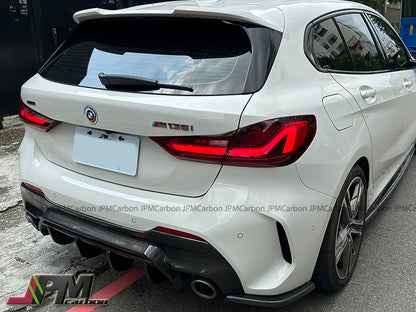 MX Style Carbon Fiber Rear Bumper Diffuser Fits For 2020-2024 BMW F40 M-Sport Only