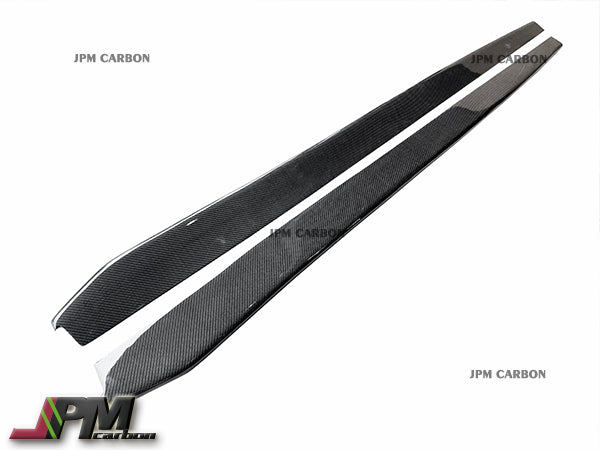 JPM Carbon Fiber Side Skirt Add-on Lips Fits For 2015-2020 BMW F80 M3 / F82 M4 Only