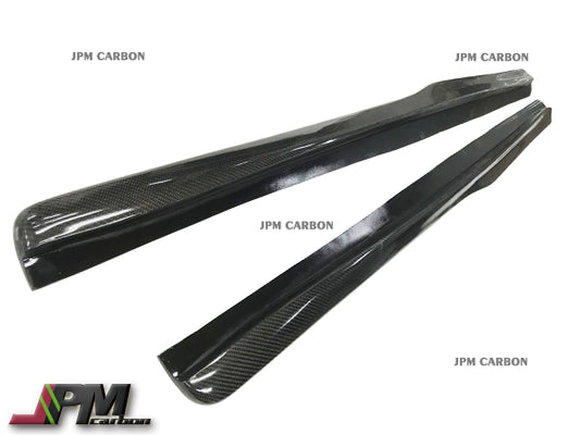 PSM Style Carbon Fiber Side Skirt Add-on Lips Fits For 2015-2020 BMW F80 M3 Only