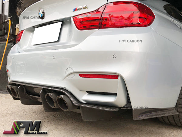 PSM Style Carbon Fiber Rear Diffuser (4pcs) Fits For 2014-2020 BMW F80 M3 & F82 M4 Only