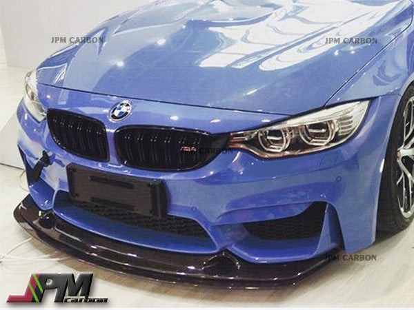 E2 Style Carbon Fiber Front Bumper Add-on Lip Fits For 2015-2020 BMW F80 M3 / F82 M4 Only