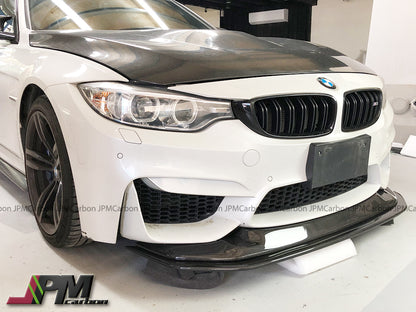 GS Style Carbon Fiber Front Bumper Add-on Lip Fits For 2015-2020 BMW F80 M3 / F82 M4 Only