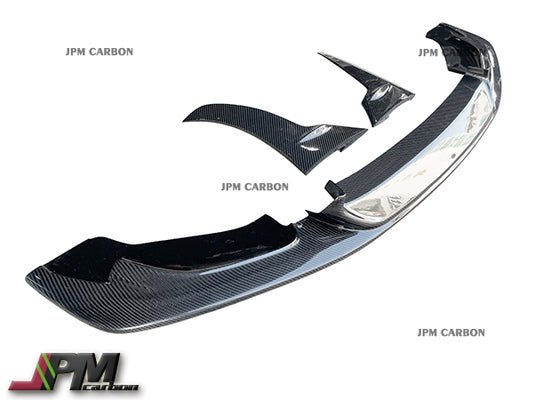 L Style Carbon Fiber Front Bumper Add-on Lips (3pcs) Fits For 2015-2020 BMW F80 M3 / F82 M4 Only