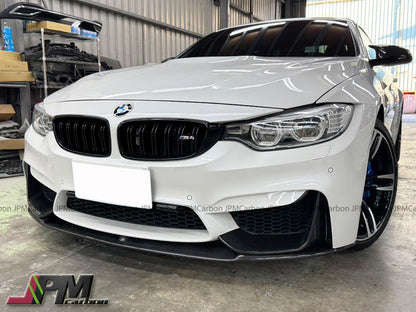 Performance Style Carbon Fiber Front Bumper Add-on Lip Fits For 2015-2020 BMW F80 M3 / F82 M4 Only