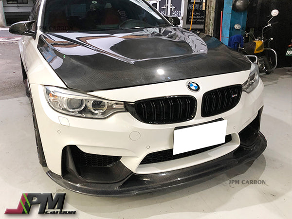 RZ Style Carbon Fiber Front Bumper Add-on Lip Fits For 2015-2020 BMW F80 M3 / F82 M4 Only