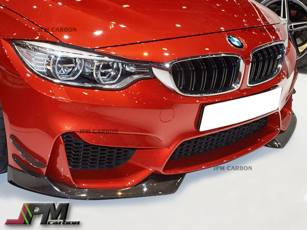 AC Style Carbon Fiber Front Splitter Lips Fits For 2015-2020 BMW F80 M3 / F82 M4 Only