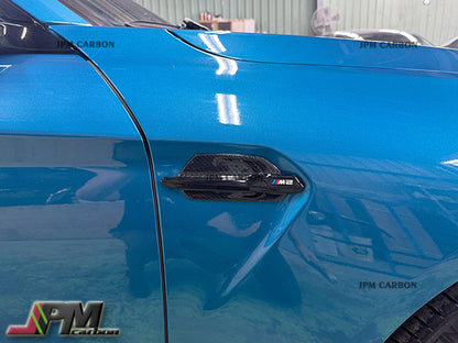 Carbon Fiber Side Fender Replacement Vent Trim Grilles Fits For 2015-2021 BMW F87 M2 Only