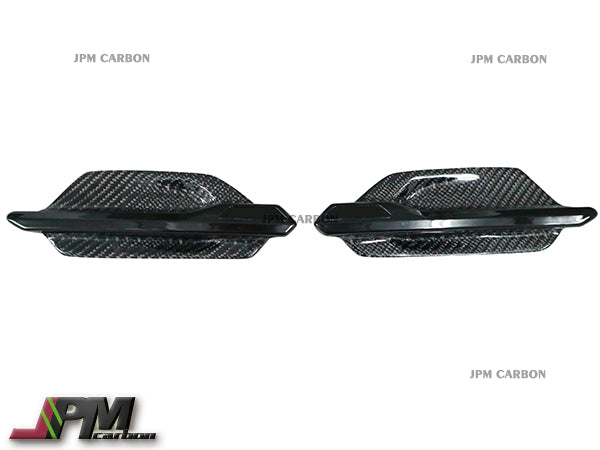 Carbon Fiber Side Fender Replacement Vent Trim Grilles Fits For 2015-2021 BMW F87 M2 Only