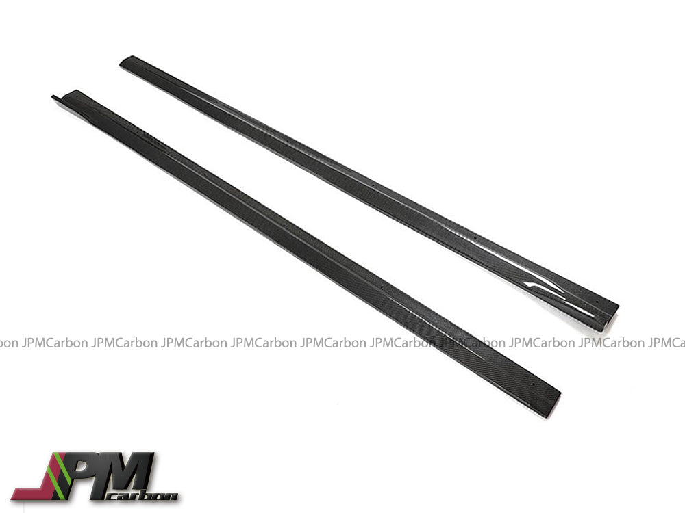 DP Style Carbon Fiber Side Skirt Add-on Lips Fits For 2015-2021 BMW F87 M2 Only