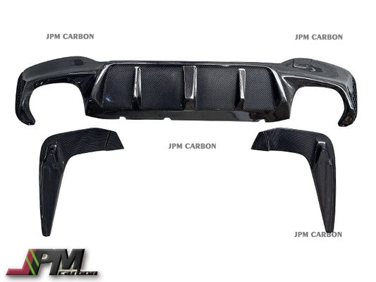 3D Style Carbon Fiber Rear Diffuser Fits For 2018-2022 BMW F90 M5 Only