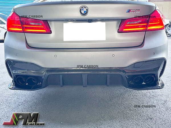3D Style Carbon Fiber Rear Diffuser Fits For 2018-2022 BMW F90 M5 Only