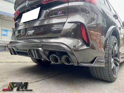 [JPMCarbon] LD Style Carbon Fiber Rear Bumper Diffuser Fits For 2019-2023 BMW F95 X5M Pre-Facelift Model Only