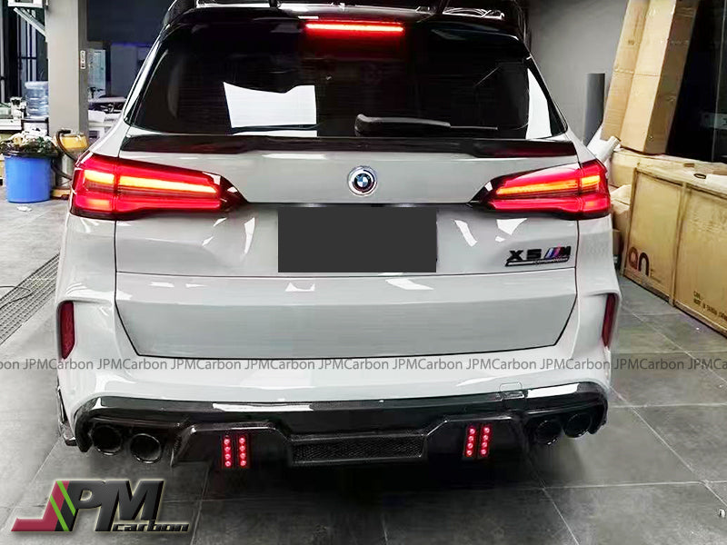 [JPMCarbon] LD Style Carbon Fiber Rear Bumper Diffuser Fits For 2019-2023 BMW F95 X5M Pre-Facelift Model Only