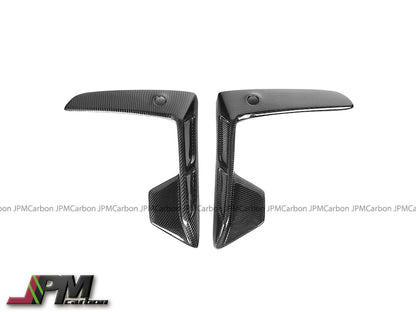 [JPMCarbon] LD Style Carbon Fiber Front Bumper Vent Trims Fits For 2019-2023 BMW F95 X5M Pre-Facelift Model Only