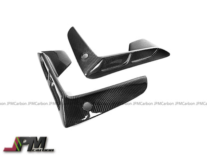 [JPMCarbon] LD Style Carbon Fiber Front Bumper Vent Trims Fits For 2019-2023 BMW F95 X5M Pre-Facelift Model Only