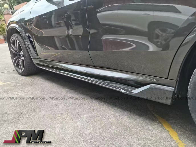 [JPMCarbon] DP Style Carbon Fiber Side Skirts Add-on Lip Fits For 2019-2023 BMW F95 X5M Pre-Facelift Model Only