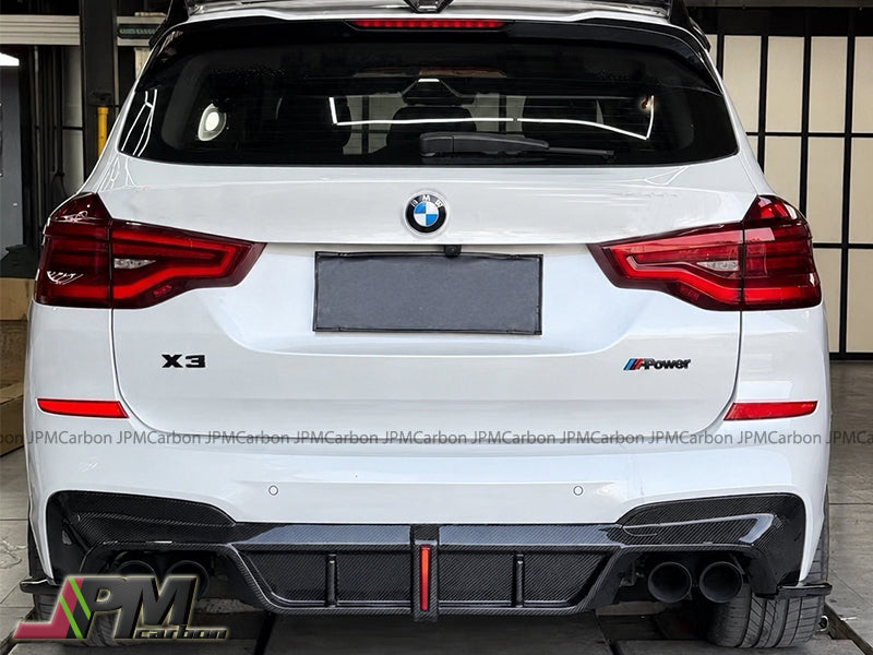 [JPMCarbon] AE Style Carbon Fiber Rear Diffuser (3pcs) Fits For 2018-2021 BMW F97 X3M Only