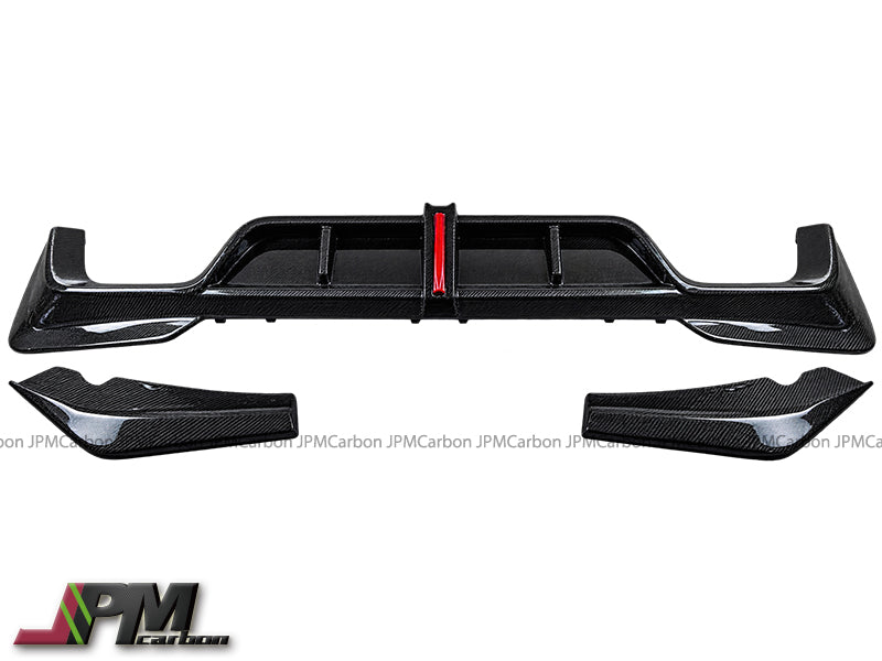 [JPMCarbon] AE Style Carbon Fiber Rear Diffuser (3pcs) Fits For 2018-2021 BMW F97 X3M Only