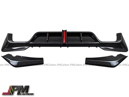 [JPMCarbon] AE Style Carbon Fiber Rear Diffuser (3pcs) Fits For 2018-2021 BMW F97 X3M Only