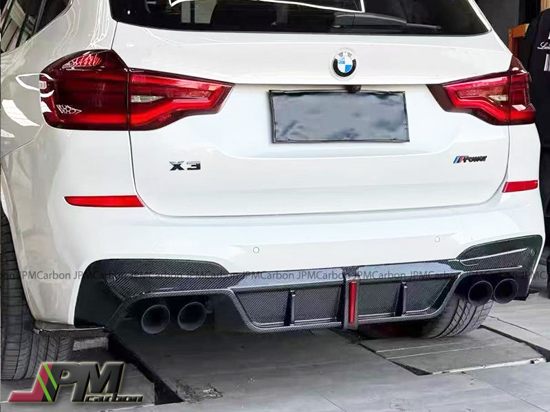 [JPMCarbon] AE Style Carbon Fiber Rear Diffuser (3pcs) Fits For 2018-2021 BMW F97 X3M Only