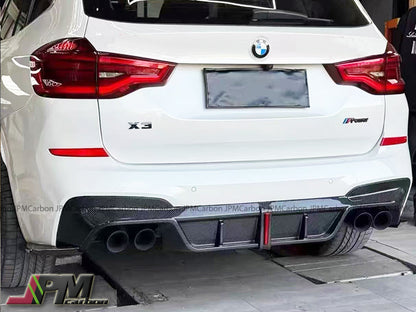 [JPMCarbon] AE Style Carbon Fiber Rear Diffuser (3pcs) Fits For 2018-2021 BMW F97 X3M Only