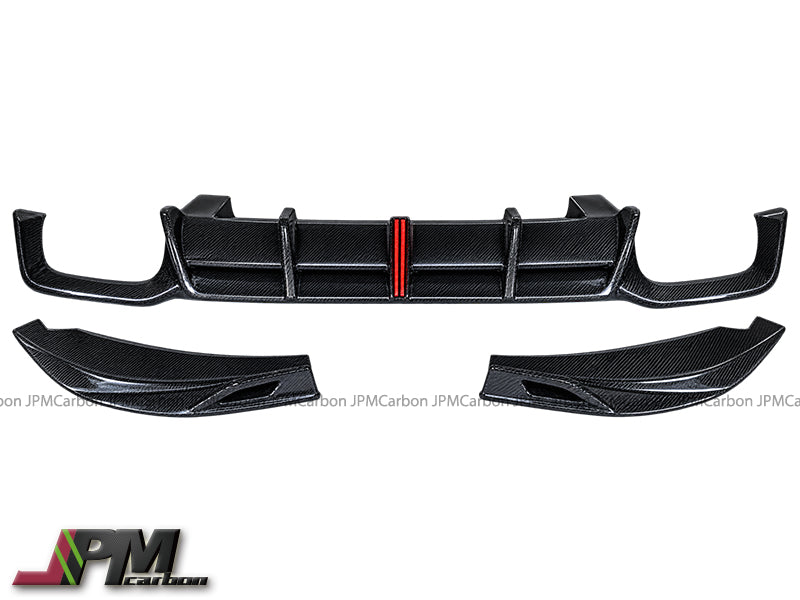 [JPMCarbon] AE Style Carbon Fiber Rear Diffuser (3pcs) Fits For 2022-2025 BMW F97 X3M LCI Only
