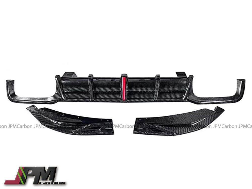 [JPMCarbon] AE Style Carbon Fiber Rear Diffuser (3pcs) Fits For 2018-2021 BMW F97 X3M / F98 X4M Only