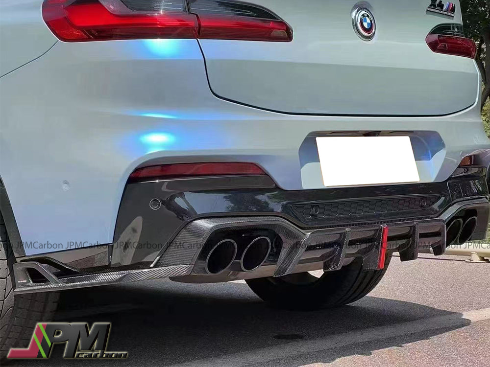 [JPMCarbon] AE Style Carbon Fiber Rear Diffuser (3pcs) Fits For 2018-2021 BMW F97 X3M / F98 X4M Only