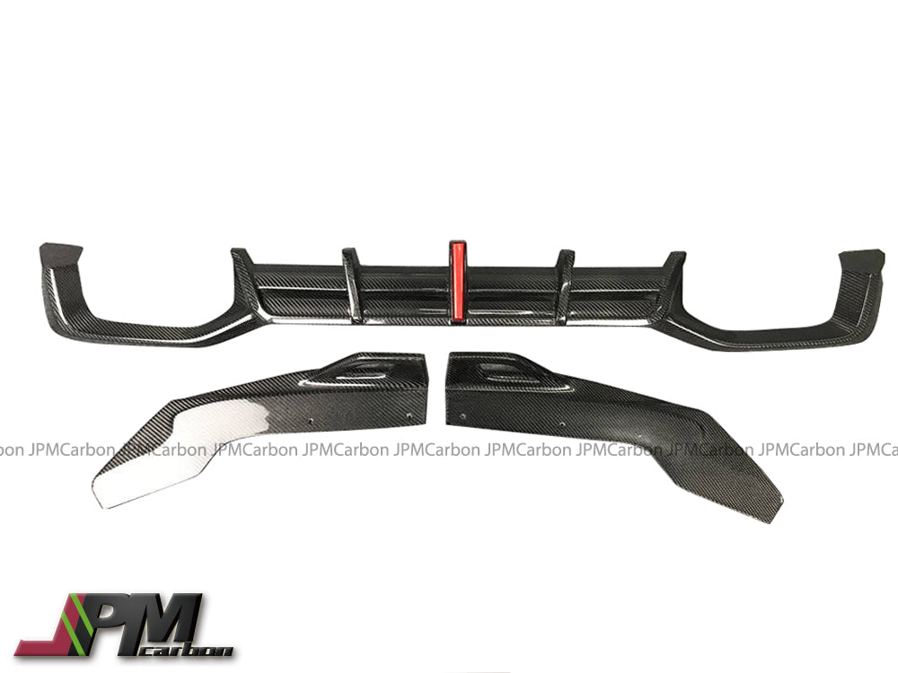 [JPMCarbon] AE Style Carbon Fiber Rear Diffuser (3pcs) Fits For 2022-2025 BMW F97 X3M / F98 X4M LCI Only