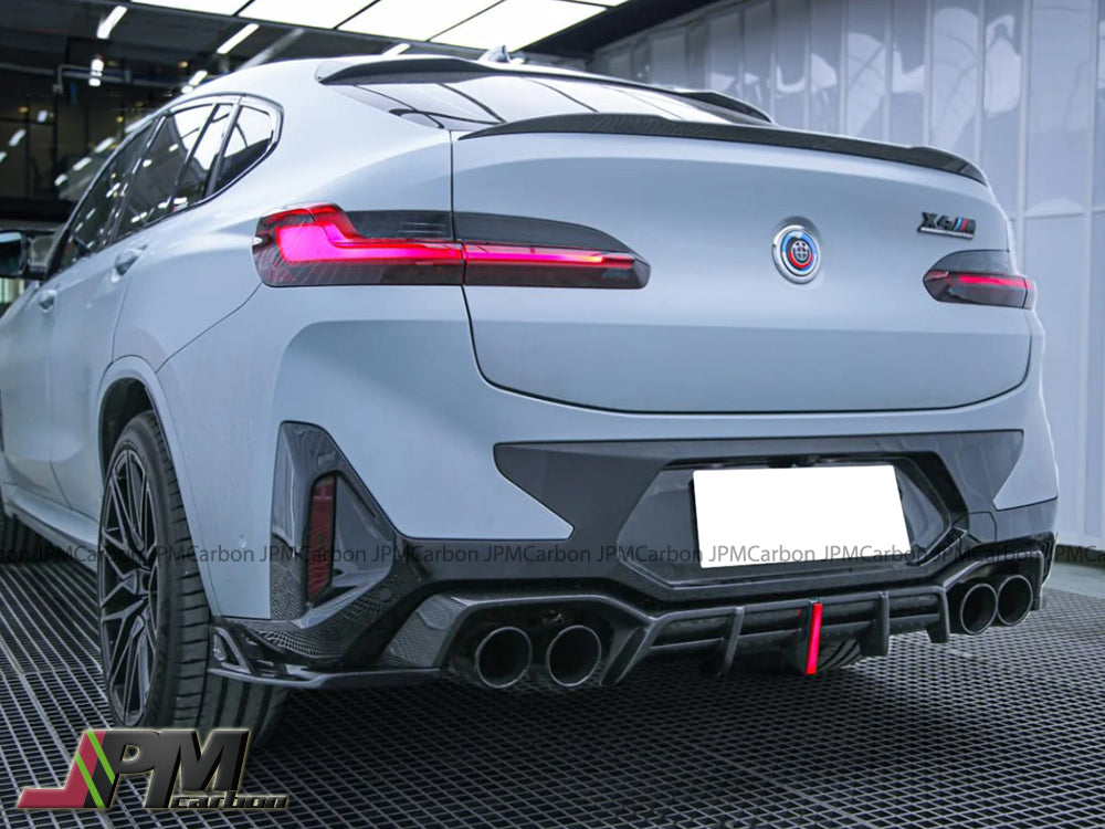 [JPMCarbon] AE Style Carbon Fiber Rear Diffuser (3pcs) Fits For 2022-2025 BMW F97 X3M / F98 X4M LCI Only