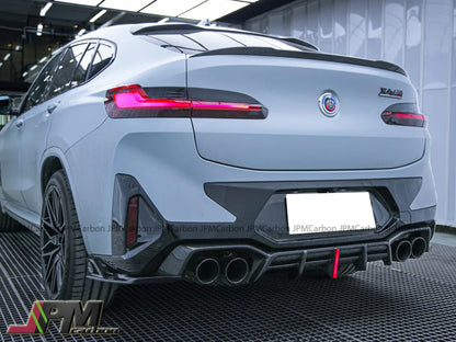 [JPMCarbon] AE Style Carbon Fiber Rear Diffuser (3pcs) Fits For 2022-2025 BMW F97 X3M / F98 X4M LCI Only