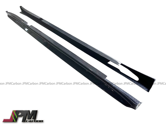 3D Style Carbon Fiber Side Skirt Add-on Lips Fits For 2019-2025 BMW F97 X3M / F98 X4M