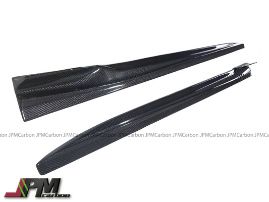 AE Style Carbon Fiber Side Skirt Add-on Lips Fits For 2019-2024 BMW F97 X3M / F98 X4M
