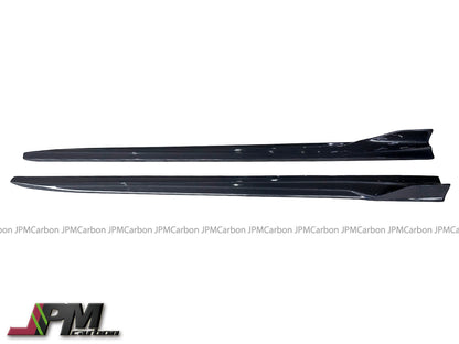 AE Style Carbon Fiber Side Skirt Add-on Lips Fits For 2019-2025 BMW F97 X3M / F98 X4M