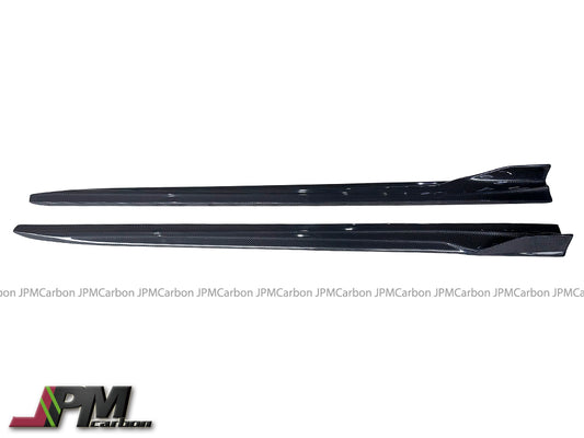AE Style Carbon Fiber Side Skirt Add-on Lips Fits For 2019-2025 BMW F97 X3M / F98 X4M