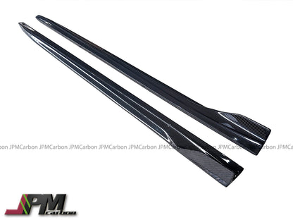 AE Style Carbon Fiber Side Skirt Add-on Lips Fits For 2019-2025 BMW F97 X3M / F98 X4M