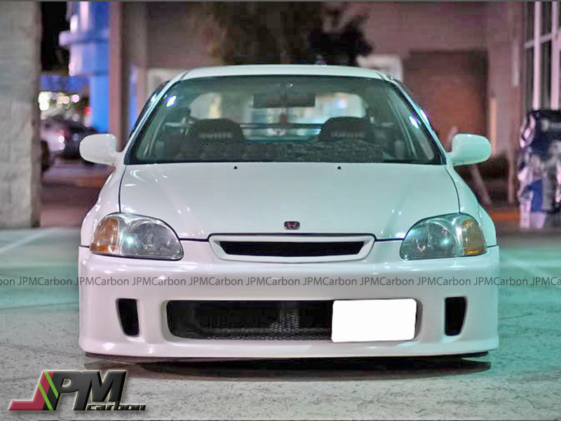 BYS Style Front Bumper For 1996-1998 Honda Civic (2Dr Coupe/3Dr Hatchback/4Dr Sedan)
