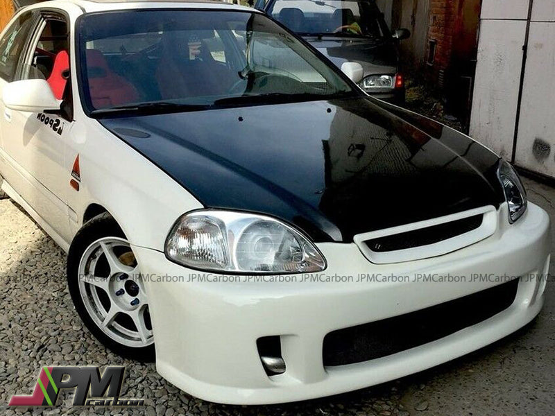 BYS Style Front Bumper For 1996-1998 Honda Civic (2Dr Coupe/3Dr Hatchback/4Dr Sedan)