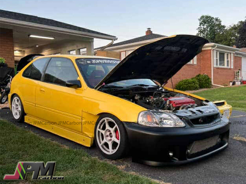 BYS Style Front Bumper For 1999-2000 Honda Civic (2Dr/3Dr/4Dr)