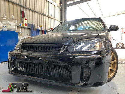 BYS Style Front Bumper For 1999-2000 Honda Civic (2Dr/3Dr/4Dr)