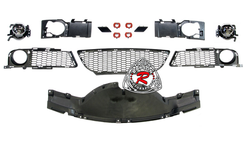 M-Tech Style Front Bumper With Fog Lights For 2006-2008 BMW 3-Series (4Dr/5Dr, E90/E91)